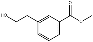 Benzoic acid, 3-(2-hydroxyethyl)-, methyl ester Structure