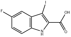 5-fluoro-3-iodo-1H-indole-2-carboxylic acid Structure