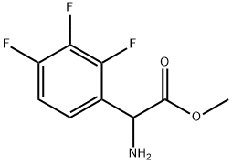 METHYL 2-AMINO-2-(2,3,4-TRIFLUOROPHENYL)ACETATE 结构式