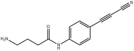 4-amino-N-(4-(2-cyanoethynyl)phenyl)butanamide Structure