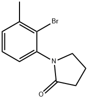 1-(2-bromo-3-methylphenyl)pyrrolidin-2-one Structure