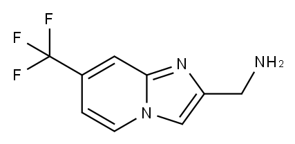 [7-(trifluoromethyl)imidazo[1,2-a]pyridin-2-yl]methanamine Struktur