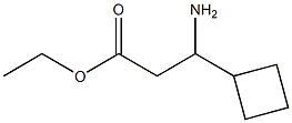 ethyl 3-amino-3-cyclobutylpropanoate Structure