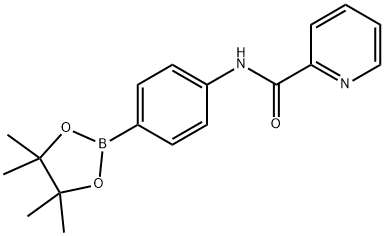 N-(4-(4,4,5,5-tetramethyl-1,3,2-dioxaborolan-2-yl)phenyl)picolinamide Struktur