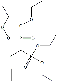[1-(Diethoxy-phosphoryl)-but-3-ynyl]-phosphonic acid diethyl ester Structure