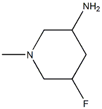 3-氨基-5-氟-1-甲基哌啶 结构式