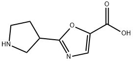 2-(pyrrolidin-3-yl)-1,3-oxazole-5-carboxylic acid Structure