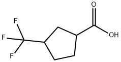 3-(trifluoromethyl)cyclopentane-1-carboxylic acid, 1547061-05-1, 结构式