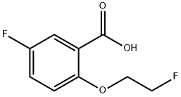 5-fluoro-2-(2-fluoroethoxy)benzoic acid Struktur