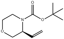 (S)-tert-Butyl 3-vinylmorpholine-4-carboxylate 结构式
