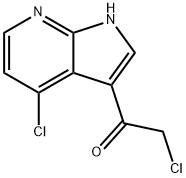 2-chloro-1-{4-chloro-1H-pyrrolo[2,3-b]pyridin-3-yl}ethan-1-one Struktur