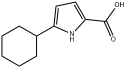 5-Cyclohexyl-1H-pyrrole-2-carboxylic acid, 1555763-56-8, 结构式