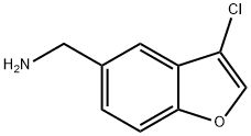 (3-chloro-1-benzofuran-5-yl)methanamine, 1556106-21-8, 结构式