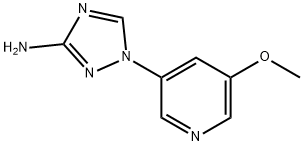 1-(5-methoxypyridin-3-yl)-1H-1,2,4-triazol-3-amine,1556524-22-1,结构式