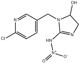 1H-Imidazol-5-ol, 1-[(6-chloro-3-pyridinyl)methyl]-4,5-dihydro-2-(nitroamino)-, 155802-61-2, 结构式