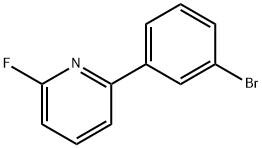 2-Fluoro-6-(3-bromophenyl)pyridine,1563529-39-4,结构式