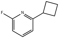 2-Fluoro-6-(cyclobutyl)pyridine, 1563531-17-8, 结构式
