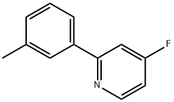 4-Fluoro-2-(3-tolyl)pyridine Structure