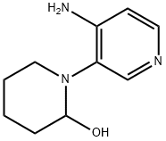 1-(4-AMINOPYRIDIN-3-YL)PIPERIDIN-2-OL 结构式