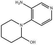 1-(3-AMINOPYRIDIN-4-YL)PIPERIDIN-2-OL 结构式