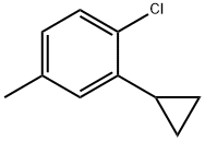 Benzene, 1-chloro-2-cyclopropyl-4-methyl-, 1563531-62-3, 结构式