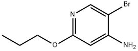 4-Amino-3-bromo-6-(n-propoxy)pyridine 结构式
