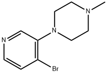 4-Bromo-3-(N-methylpiperazin-1-yl)pyridine Struktur