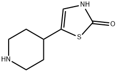 2-Hydroxy-5-(piperidin-4-yl)thiazole, 1563535-15-8, 结构式