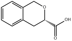 (3S)-3,4-dihydro-1H-2-benzopyran-3-carboxylic acid 化学構造式