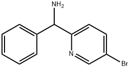 (5-bromopyridin-2-yl)(phenyl)methanamine 结构式