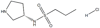 (S)-N-(pyrrolidin-3-yl)propane-1-sulfonamide hydrochloride Structure