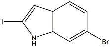 6-bromo-2-iodo-1H-indole Struktur
