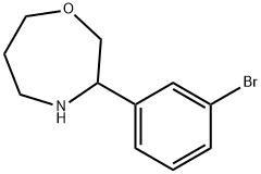 3-(3-bromophenyl)-1,4-oxazepane Structure