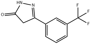 3-[3-(trifluoromethyl)phenyl]-4,5-dihydro-1H-pyrazol-5-one Struktur