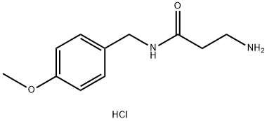 3-amino-N-[(4-methoxyphenyl)methyl]propanamide hydrochloride,1581610-58-3,结构式