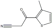 3-(3-methylthiophen-2-yl)-3-oxopropanenitrile Struktur