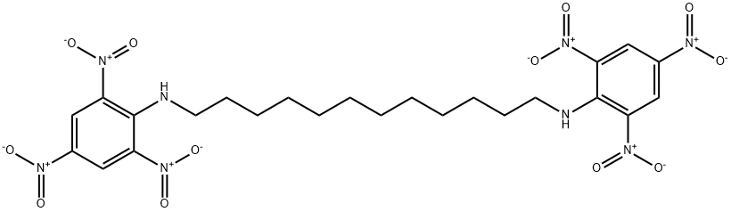 N,N'-DODECAMETHYLENEBIS(2,4,6-TRINTROANILINE) Struktur