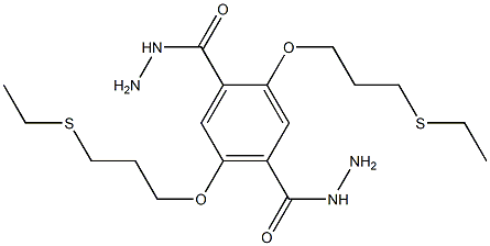 2,5 -双(3 -(乙硫基)丙氧基)对苯二甲酰肼 结构式
