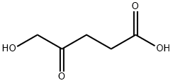 5-hydroxy-4-oxopentanoic acid Struktur