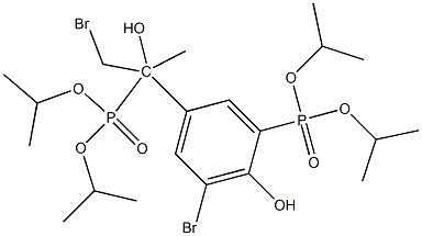 Diisopropyl 2-hydroxy-3-bromo-(2-(3- diisopropyl-phosphoryl-4-hydroxy-5-bromophenyl)propan-2-yl) phosphonate Structure