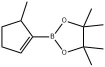 4,4,5,5-tetramethyl-2-(5-methylcyclopent-1-enyl)-1,3,2-dioxaborolane,1595111-74-2,结构式