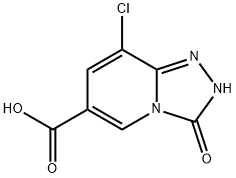 8-chloro-3-hydroxy-[1,2,4]triazolo[4,3-a]pyridine-6-carboxylic acid Structure