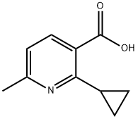 2-cyclopropyl-6-methylpyridine-3-carboxylic acid,1597075-30-3,结构式