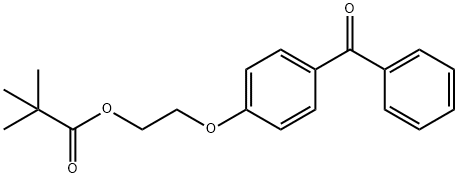2-(4-benzoylphenoxy)ethyl pivalate Structure