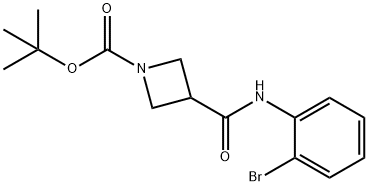 tert-butyl 3-(2-bromophenylcarbamoyl)azetidine-1-carboxylate,1603067-22-6,结构式