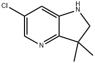 6-chloro-2,3-dihydro-3,3-dimethyl-1H-Pyrrolo[3,2-b]pyridine,1604818-09-8,结构式