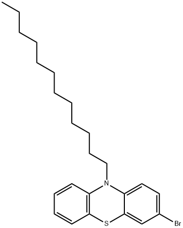 10H-Phenothiazine, 3-bromo-10-dodecyl-,1609551-76-9,结构式