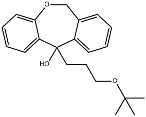Dibenz[b,e]oxepin-11-ol, 11-[3-(1,1-dimethylethoxy)propyl]-6,11-dihydro- Struktur