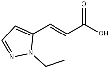 (2E)-3-(1-乙基-1H-吡唑-5-基)丙-2-烯酸,1613049-67-4,结构式