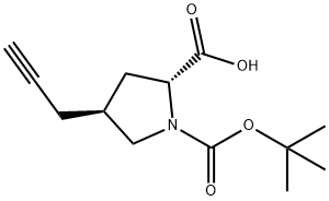 (2R,4S)-1-[(2-methylpropan-2-yl)oxycarbonyl]-4-prop-2-ynylpyrrolidine-2-carboxylic acid